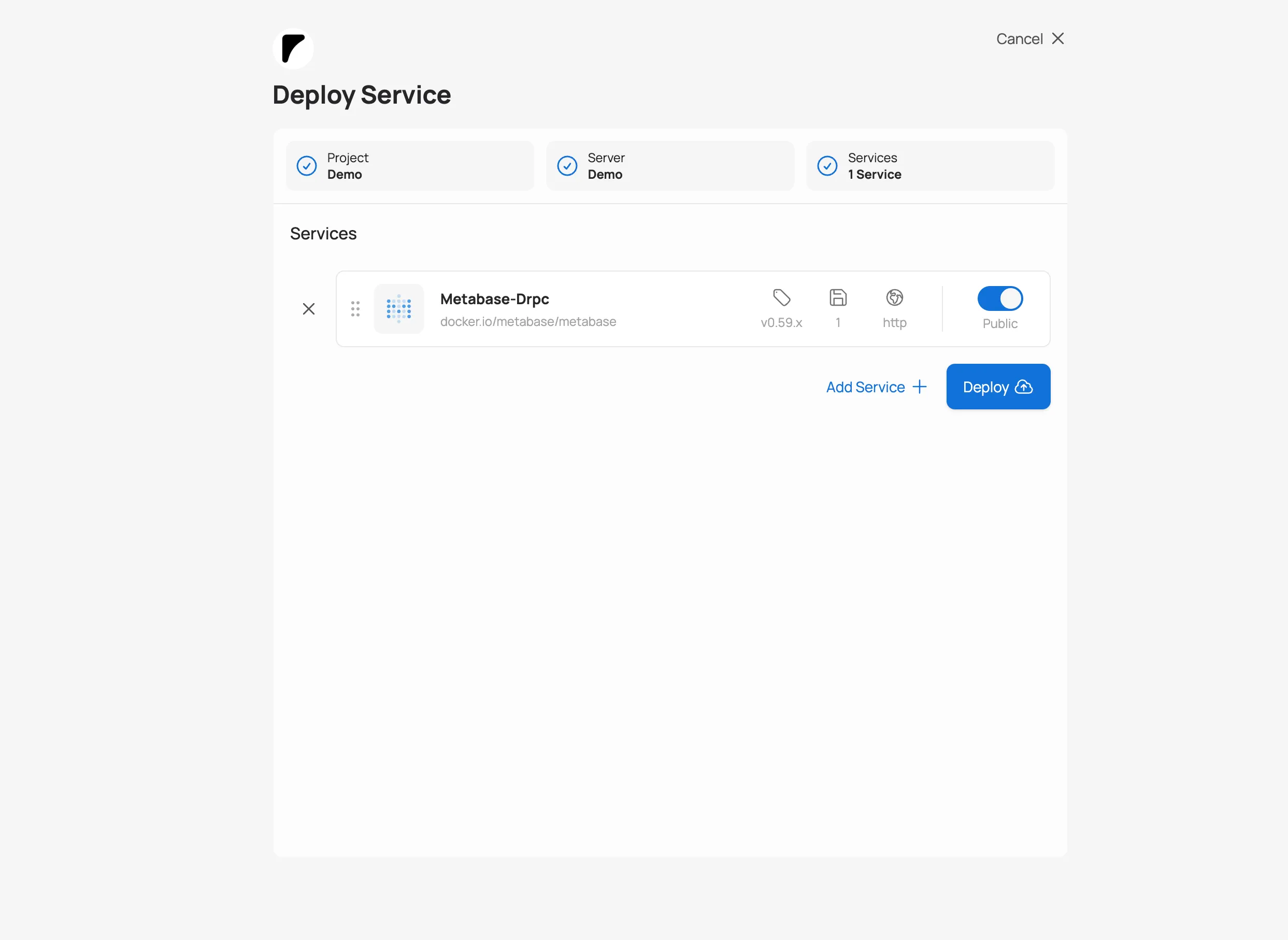 Metabase Preset Selection